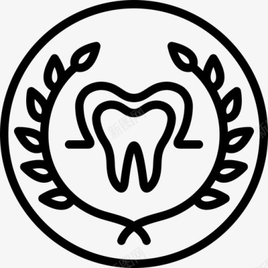 牙医奖医疗保护图标图标