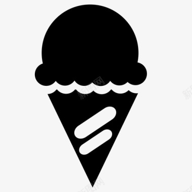 冰淇淋巧克力水果图标图标