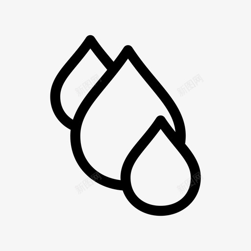 水水滴燃料图标svg_新图网 https://ixintu.com 水 水滴 液体 漏水 燃料