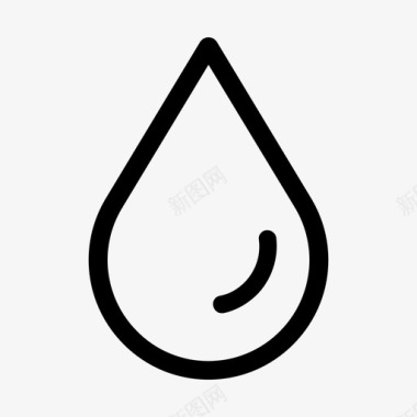 水滴雨滴基本ui图标图标
