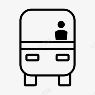 公共汽车公共汽车站司机图标图标