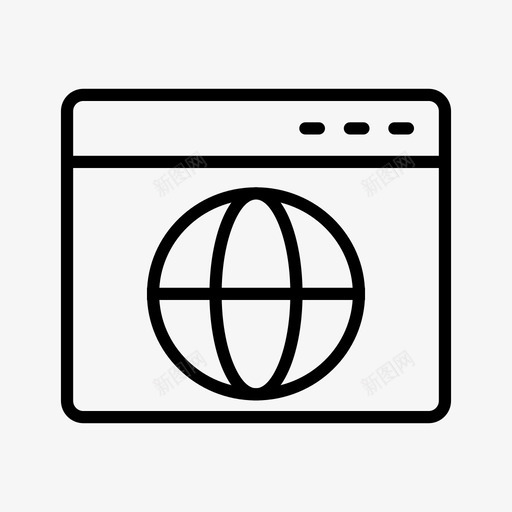 wifi浏览器internet图标svg_新图网 https://ixintu.com internet web wifi 基本用户界面 浏览器 网站