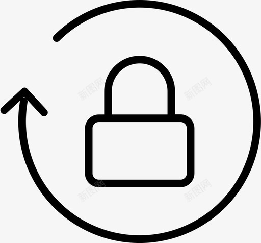 安全锁定密码图标svg_新图网 https://ixintu.com 安全 密码 用户界面 锁定