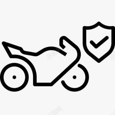 摩托车保险护理保险图标图标