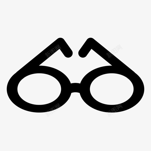 眼镜眼睛时尚图标svg_新图网 https://ixintu.com 时尚 款式 眼睛 眼镜 镜片