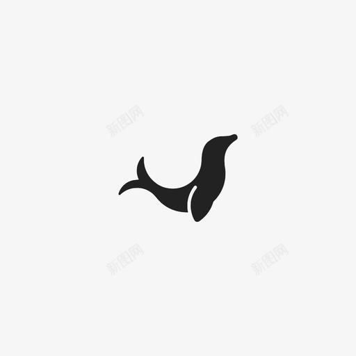 海豹动物马戏团海豹图标svg_新图网 https://ixintu.com 动物 海豹 马戏团海豹