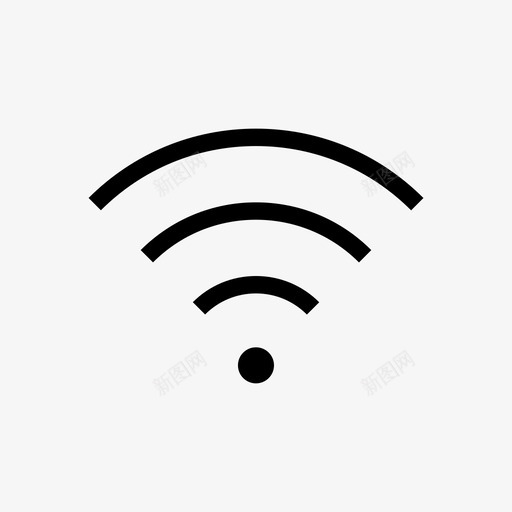 无线互联网wifi图标svg_新图网 https://ixintu.com wifi 互联网 无线 无线网络