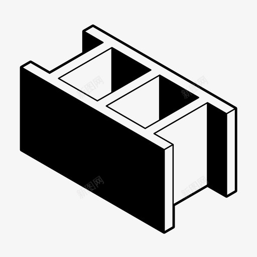 砖建筑陶瓷块图标svg_新图网 https://ixintu.com 墙 建筑 砖 陶瓷块