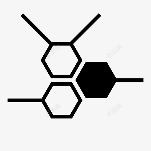 塑料乙烯工业制造图标svg_新图网 https://ixintu.com 分子 制造 塑料乙烯 工业