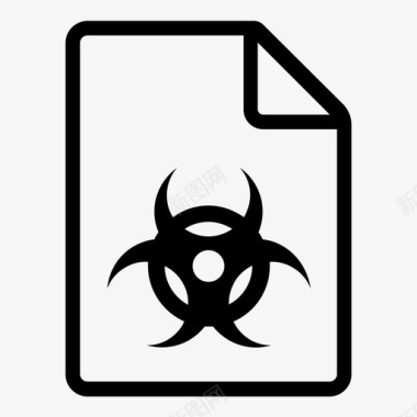 病毒文件防病毒生物危害图标图标