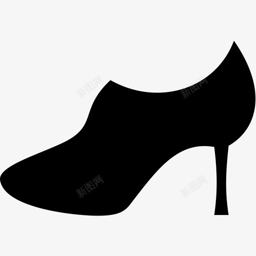 高跟鞋靴子鞋子图标svg_新图网 https://ixintu.com 衣服 靴子 鞋子 高跟鞋