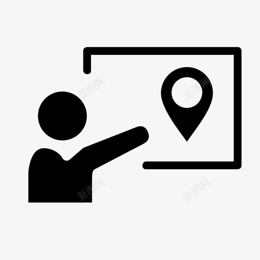 白板位置位置地图针图标svg_新图网 https://ixintu.com 位置 地图针 白板位置
