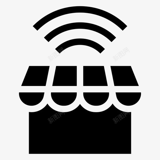 商店wifi购买电子商务图标svg_新图网 https://ixintu.com 商店 商店wifi 搜索引擎优化营销符号图标 电子商务 购买 购物