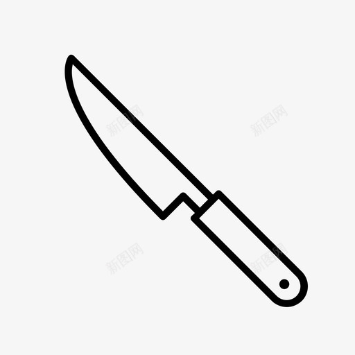 厨师刀烹饪用具图标svg_新图网 https://ixintu.com 厨师刀 实用刀 烹饪 用具