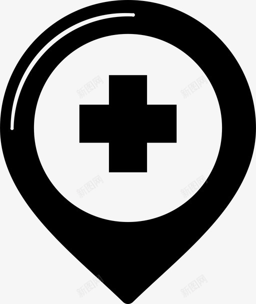 医院兴趣点地图图标svg_新图网 https://ixintu.com pin 兴趣点 兴趣点第1部分 医院 地图 点