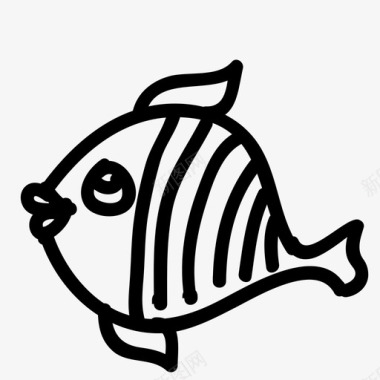 鱼水肉图标图标