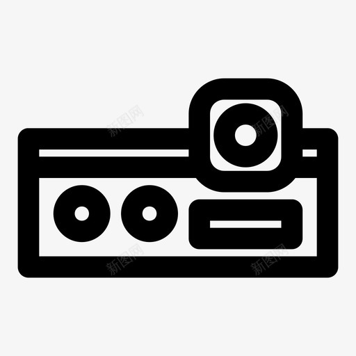 投影仪多媒体演示图标svg_新图网 https://ixintu.com 多媒体 屏幕 技术 投影仪 演示