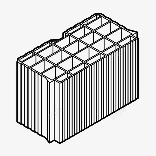 砖建筑陶瓷块图标svg_新图网 https://ixintu.com 墙 建筑 砖 陶瓷块