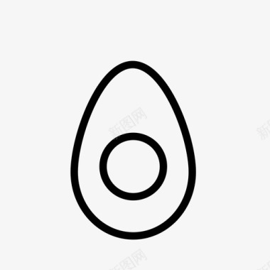 鳄梨鸡蛋食物图标图标