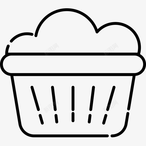 纸杯蛋糕食品咖啡店图标svg_新图网 https://ixintu.com 咖啡店 纸杯蛋糕 食品