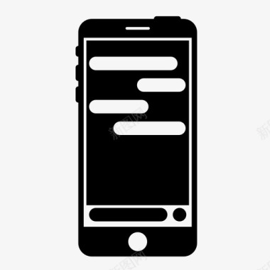 移动聊天应用程序机器人程序iphone图标图标