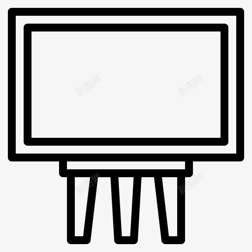 黑板教室白色图标svg_新图网 https://ixintu.com 小学 教室 白色 黑板