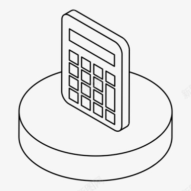 计算器金融数学图标图标