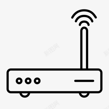 调制解调器互联网信号图标图标