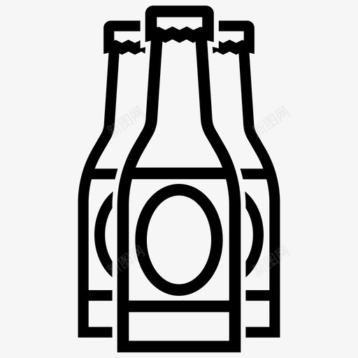 瓶子啤酒饮料图标svg_新图网 https://ixintu.com 啤酒 瓶子 苏打水 饮料