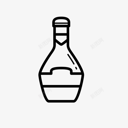 威士忌瓶子玻璃瓶图标svg_新图网 https://ixintu.com 威士忌 朗姆酒 玻璃瓶 瓶子 酒 食品饮料