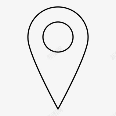 地图钉位置标记图标图标