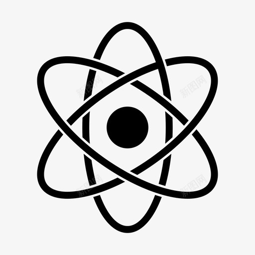原子能量分子图标svg_新图网 https://ixintu.com 分子 原子 研究 科学 科学和创新 能量