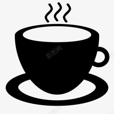 咖啡法式咖啡拿铁咖啡图标图标