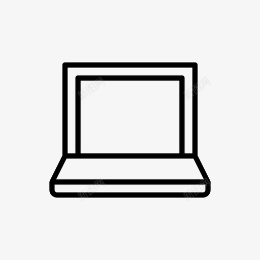 笔记本电脑商务图标svg_新图网 https://ixintu.com 商务图标 电脑 笔记本