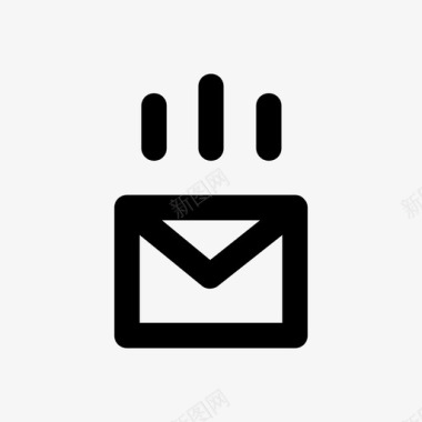 已接收邮件电子邮件信封图标图标