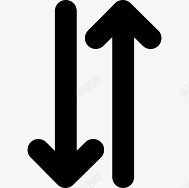 两个相对的上下箭头并排箭头集为3图标图标