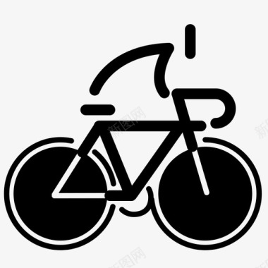 自行车骑车人交通工具图标图标