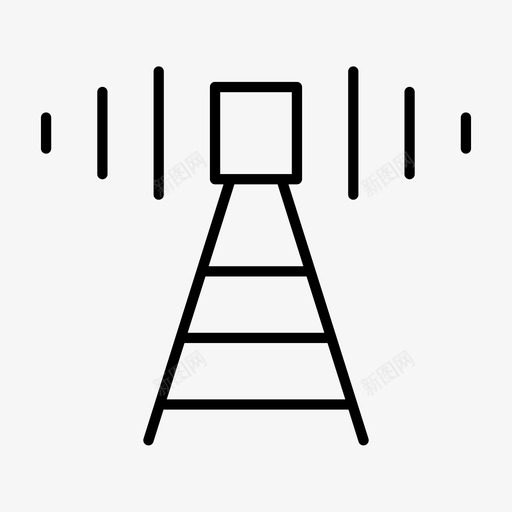 无线电信号高高信号无线电信号图标svg_新图网 https://ixintu.com 信号塔 无线电信号 无线电信号高 高信号