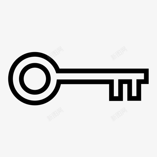 钥匙锁防图标svg_新图网 https://ixintu.com 安全 钥匙 锁 防