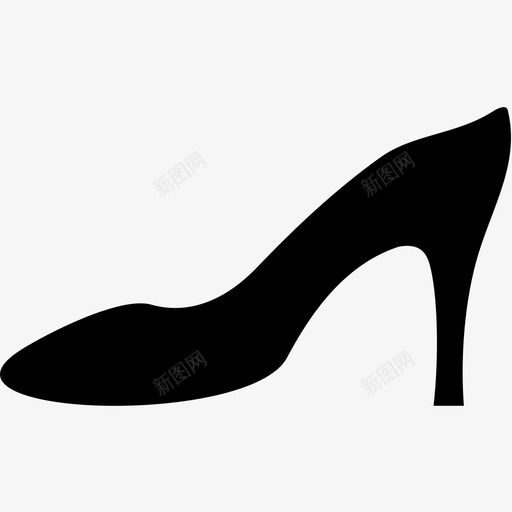 高跟鞋鞋子衣服图标svg_新图网 https://ixintu.com 衣服 鞋子 高跟鞋