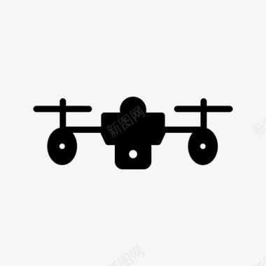 无人机摄像机设备图标图标