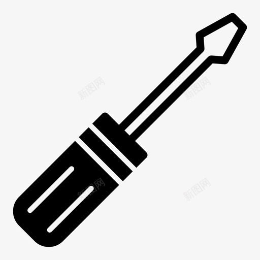螺丝刀结构手动仪表图标svg_新图网 https://ixintu.com 工具 手动仪表 手动工具 结构 维修 螺丝刀