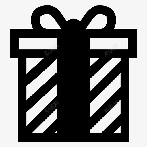 礼物生日盒子图标svg_新图网 https://ixintu.com 奖品 生日 盒子 礼品包装 礼物