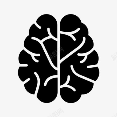 大脑解剖学人类图标图标