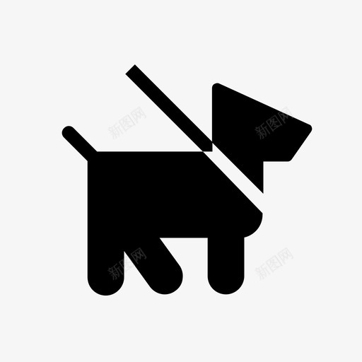 宠物狗皮带散步图标svg_新图网 https://ixintu.com 宠物狗 散步 标志导航实心风格 皮带