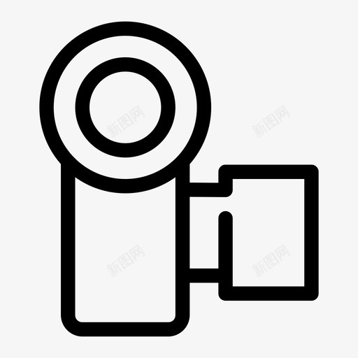 摄像机照相机便携式摄像机图标svg_新图网 https://ixintu.com 便携式 便携式摄像机 录音机 摄像机 照相机 电影 设备间隙集市