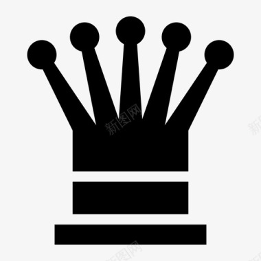 皇后国际象棋游戏图标图标