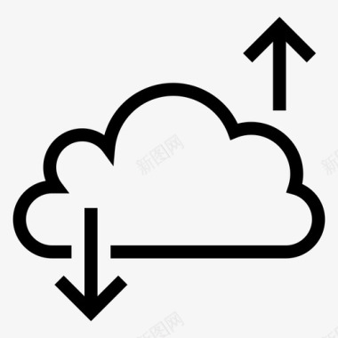 云通信箭头计算图标图标