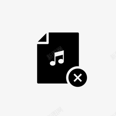 删除音频文件图标图标