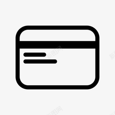 信用卡商务身份证图标图标